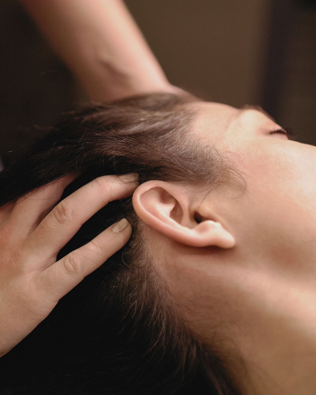 Woman receiving a relaxing Swedish massage