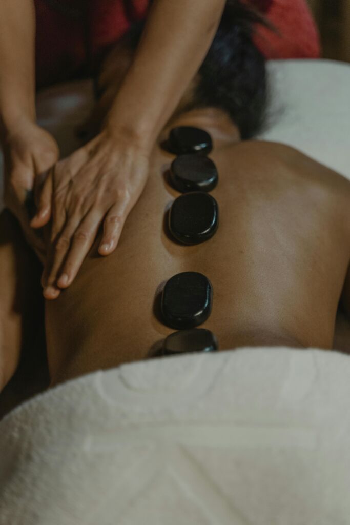 Hot stone massage treatment at CaboNatura in Torrevieja
